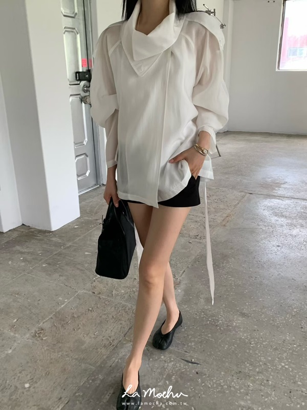 綁腰防曬風衣外套